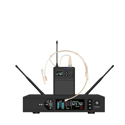 UHF True Diversity Digital Wireless Headworn Microphone Set for Singing Stage - Image 1 of 2