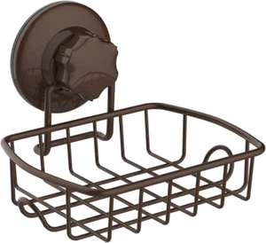 Suction Cup Soap Holder with Hooks, Soap Dish Saver Tray Bar Soap Sponge Holder - Picture 1 of 12