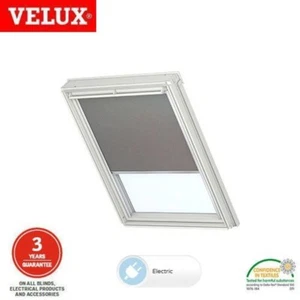 Velux Electric Blackout Blind Grey 55 x 118 cm for GGU GGL CK06 - DML CK06 0705 - Picture 1 of 24