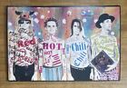 Affiche promotionnelle originale boutique Red Hot Chili Peppers Freaky Styley 1985 signée rare