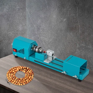 96W Portable DIY Mini Lathe Beads Polisher Machine Wood Cutting Aluminum Alloy - Picture 1 of 17