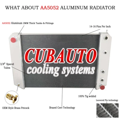 3-Row Radiator For Chevrolet C60 C70 Kodiak GMC C6000 Topkick 6.0L 6.6L 7.0L V8 Foto 1 de 4