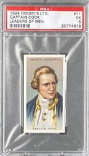 CAPTAIN COOK 1924 Ogden’s Leaders Of Men #11 PSA 5 EX