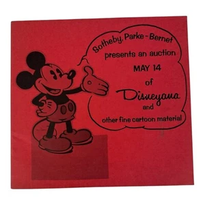1972 Disneyana Auction Booklet Pamphlet of Sotheby, Parke-Bernet - Rare & Unique - Picture 1 of 18