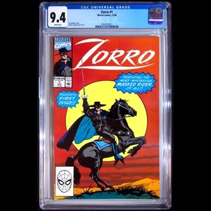 Zorro #1 - Marvel 1990 - possible TV re-boot in the works! - CGC 9.4 - Picture 1 of 2