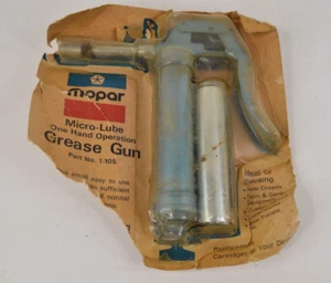 Mopar 1-105 Handheld Grease Gun w/ Cartridge All Metal Micro-Lube NEW NOS - Picture 1 of 6