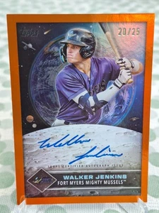 Walker Jenkins 2024 Topps Pro Debut Future Cornerstones Orange Foil Auto /25 - Picture 1 of 7
