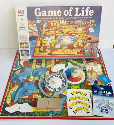 Game Of Life Vintage Board Game From 1984 MB Games Complete never played VGC   - Image 1 of 4