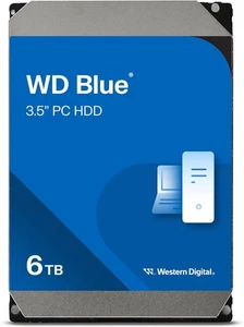 Western Digital WD Blue 6TB HDD 3.5Zoll interne Festplatte 6Gbs 5400rpm WD60EZAX - Bild 1 von 4
