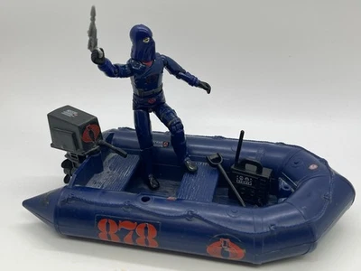 G.I. 1984 GI Joe ARAH Capucha Cobra Commander v2 + Balsa Barco de Aterrizaje Nocturno 1985 Foto 1 de 4