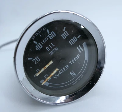 MGB MG Midget Oil Pressure Water Temperature Gauge GD1301/21 Twin Dual Gauge - Image 1 of 4