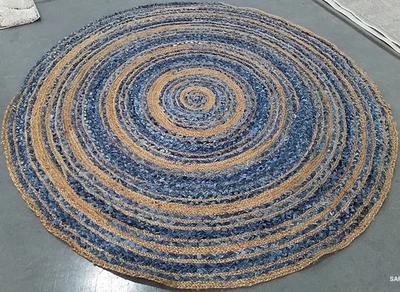 Alfombra AZUL/NATURAL 6'-0" x 6'-0" defecto, precio reducido 1172791793 CAP209L-6R Foto 1 de 4