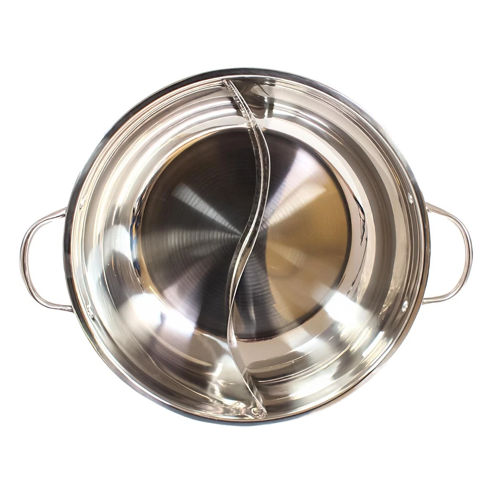 Hot Pot Edelstahl Topf mit zwei Kammern Ø 32cm Hot Pot Topf - Bild 1 von 1