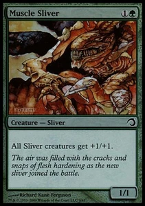 Muscle Sliver -Foil Medium Play MTG Premium Deck Series: Slivers - Picture 1 of 1