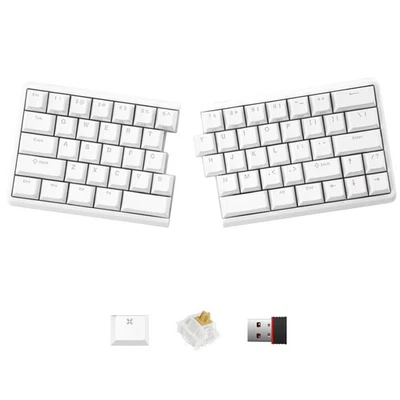 Lite: Wireless Ergonomic Split Mechanical Keyboard Hot Swappable, Compact 60%... - Image 1 of 4