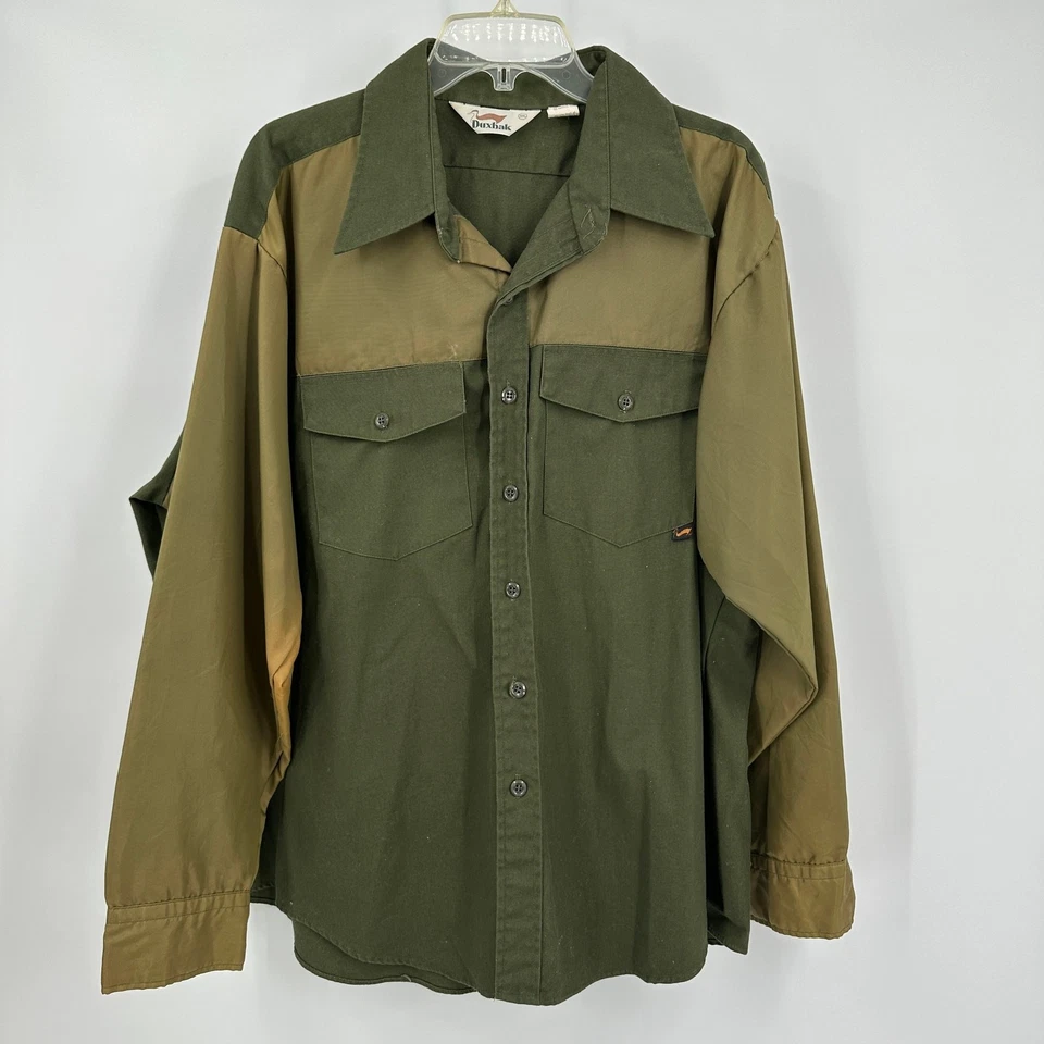 Duxbak Men Shirt Size XXL Outdoors Rugged Utility Nylon Sleeves Vintage Workwear - Image 1 of 4