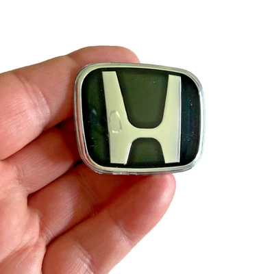 Emblema Honda cromado sobre negro para volante insignia deportiva Civic Accord Foto 1 de 3