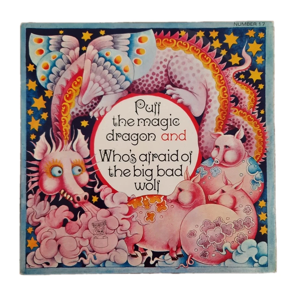 Puff the Magic Dragon Who's Afraid of the Big Bad Wolf 1st UK PS 7" 45 1970 MfP Foto 1 de 4