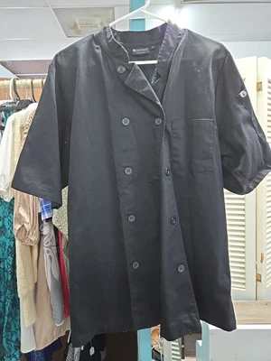 US Unisex Short Sleeve Chef Coat Jacket Kitchen Work Uniform Size Small - Image 1 of 4