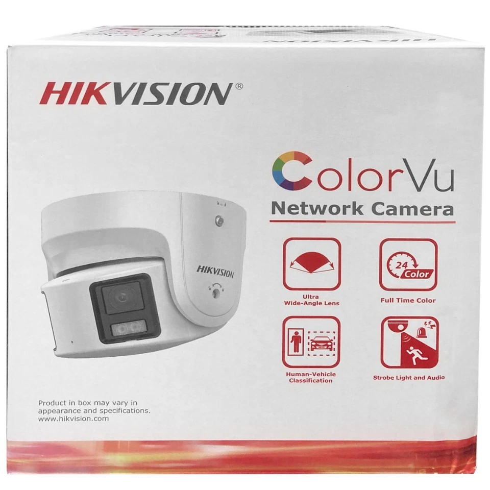 Hikvision 4K 8MP 180° Panoramic DS-2CD2387G2P-LSU/SL ColorVu IP Camera Turret - Image 1 of 4