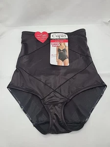 Cupid Extra Firm Control Hi-Waist Brief Shapewear Womens Size 2XL Black - Picture 1 of 6