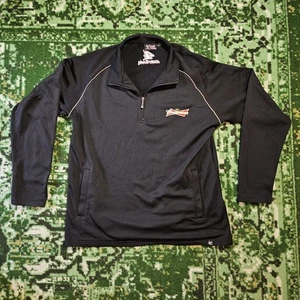 Chase Authentic #4 Budweiser 1/4 Zip Jacket Size Large Kevin Harvick Nascar Race - Picture 1 of 15
