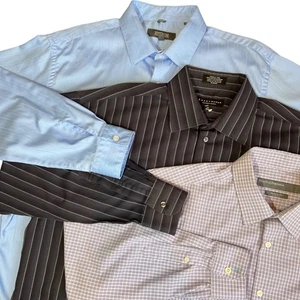 Perry Ellis & Kennith Cole Dress Shirts BUNDLE OF 3 Collared Shirts 17-32/33 EUC - Picture 1 of 13
