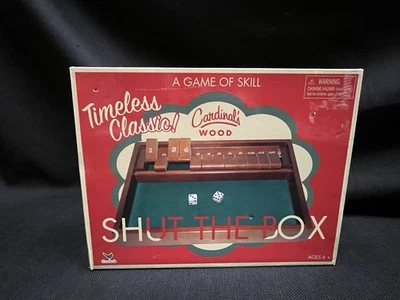 Cardinal's SHUT THE BOX; Timeless Classic Game of Skill; Natural Wood; Complete - Image 1 of 4