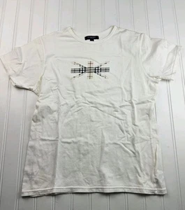 Burberry Women's Short Sleeve Nova Check T Shirt Size M (See Measurements) - Picture 1 of 5
