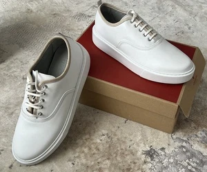 Grenson Sneaker 55 White leather trainers size UK 12 Men’s Sneakers Brand New - Picture 1 of 15