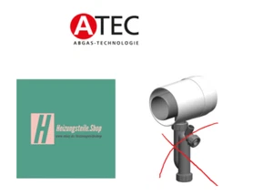 ATEC 1548 desagüe de condensado, sifón concéntrico, DN80/125 B-Ware - Imagen 1 de 5