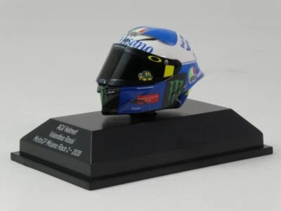 Minichamps Valentino Rossi AGV Helmet MotoGP Misano race 2 2020 1/8 399200086 - Immagine 1 di 2