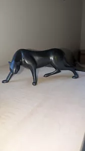 Loet Vanderveen Bronze Stealth Black Panther Sculpture Signed LTD 696/750 - Picture 1 of 15
