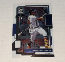 Atlanta Braves Ronald Acuña Jr. 2022 Panini Donruss Optic Baseball Card