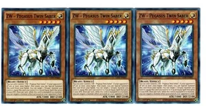 Yugioh 3X ZW - Pegasus Twin Saber - Common - 1st Edition - LIOV-EN001- Near Mint - Picture 1 of 1
