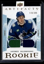 2022-23 Upper Deck Artifacts Roman Numeral Rookies Material Gold Andrei Kuzmenko