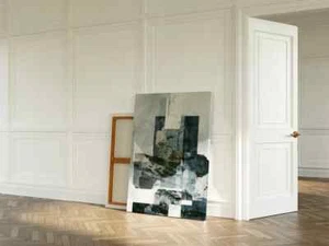 Nature Abstract Painting, Green & Blue Unframed Canvas Print Australian Wall Art - Picture 1 of 4