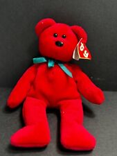 RARE. ERROR TAG 1993 Ty Beanie Baby “Teddy” #4052 Cranberry