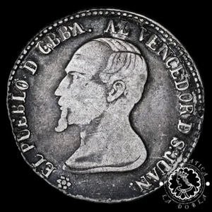 1861 – 4 SOLES – BOLIVIA – José Maria de Achá – MBC- - Picture 1 of 2