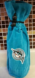 Florida Marlins MLB/Baseball Fan Gift Bag/Velvet Wine Bottle Gift Bag - Picture 1 of 6