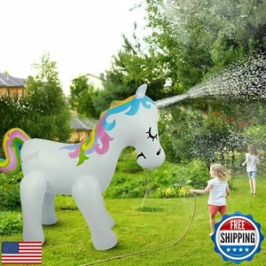 Float Joy Sprinkler for Kids Unicorn Water Sprinklers Inflatable Toys for Out - Picture 1 of 5