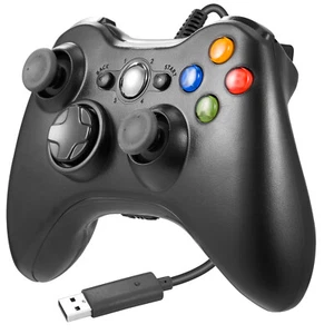 Wired Game Controller USB Joystick for Microsoft Xbox 360/ PC Windows 7 8 10 XP - Picture 1 of 11