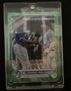 2022 TOPPS SLUGGER REUNION GREEN FOIL FRANCO GUERRERO JR. /499