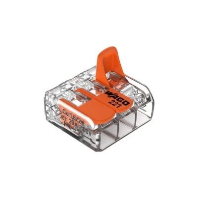 Pack of 100 Transparent Terminal Blocks for Copper Wires Flexible Connection - Image 1 of 4