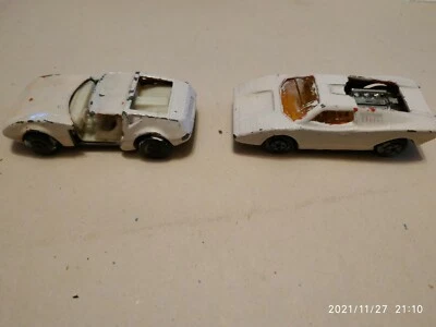 coppia auto Matchbox  vintage Nº 27 LAMBORGHINI e N° 3 MONTEVERDI - Immagine 1 di 4