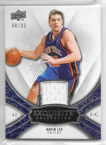 2008-09 Upper Deck Exquisite Collection Jersey /35 - DAVID LEE - New York Knicks - Picture 1 of 2