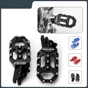CNC Billet Wide Foot Pegs Footrests For Honda CRF1100L AFRICA TWIN ADV SPORTS - Picture 1 of 33