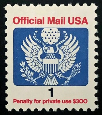US 1989 #O143 1c Official Mail VF Mint MNH - Image 1 of 3