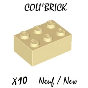 Lego 3002 - 10x Briques / Brick 2x3 - Beige / Tan - New Neuf - Imagen 1 de 1