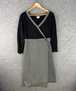 Maeve Dress Womens Size UK 14 Black White Geometric Anthropologie Midi - Picture 1 of 12
